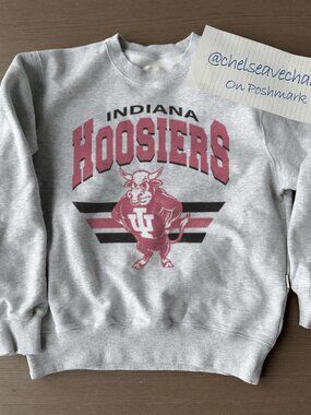 Vintage Indiana Hoosiers Football NCAA Sweatshirt, Indiana University Shirt Tee